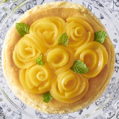 なめらかベイクドチーズケーキ 薔薇のブーケ仕立て レシピ 森永乳業の乳でひろがる アイデアレシピ 森永乳業株式会社